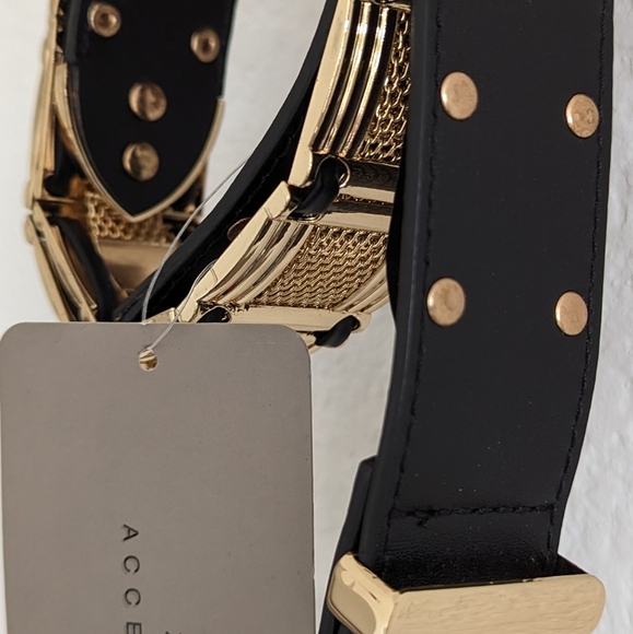 Zara METALLIC Mesh BELT - Picture 6 of 7